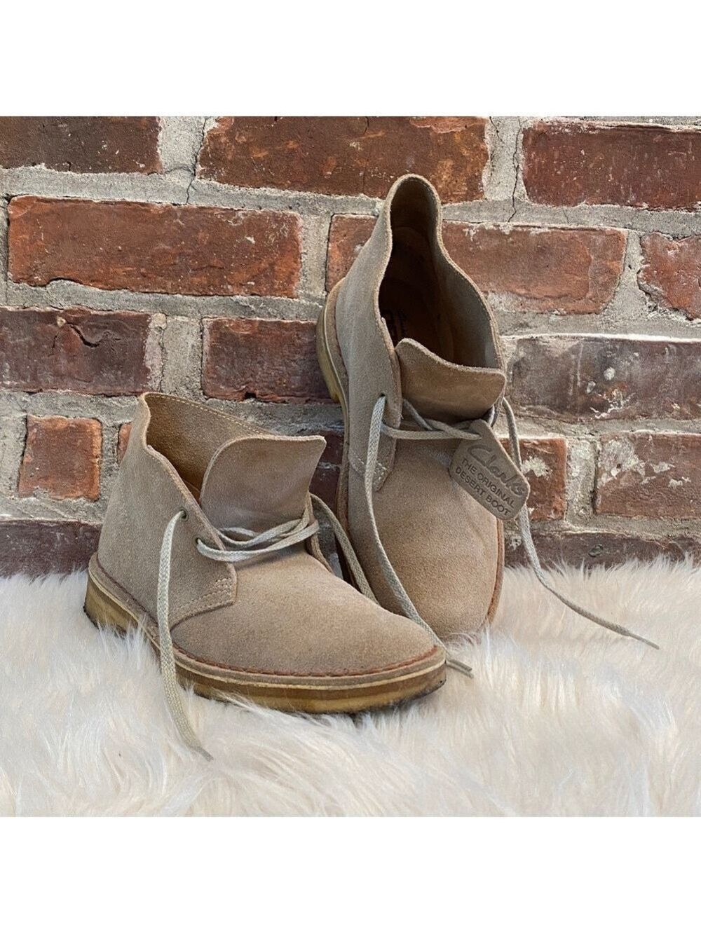 Clarks Originals Desert Boot 31695 Mens Sand Suede, Size 6